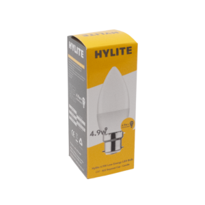 Hylite 4.9W Low Energy LED Candle Bulb (C37-B22) - Box of 10